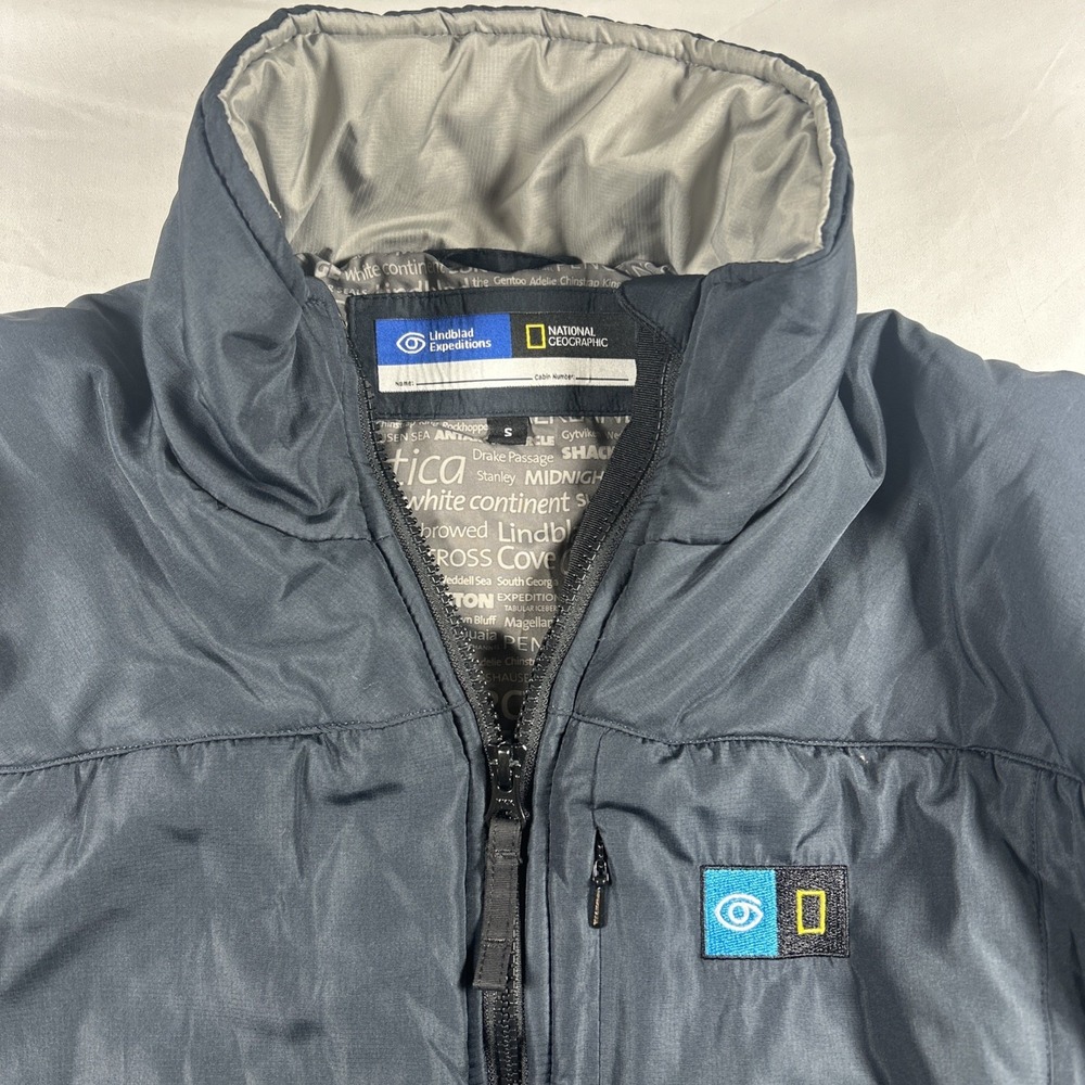 National Geographic Antarctica Expedition Puffer Jacket Grey Mens Small